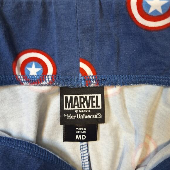 Her Universe Marvel Captain America Shield Women's Size MD Skirt Suspender Blue - Picture 4 of 8